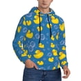 thumbnail image 2 of Lsque Rubber Duck Pattern Casual Men's Hoodie,Hooded Sweatshirt with Kangaroo Pocket,Pullover Hoodie-XX-Large, 2 of 7