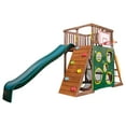 thumbnail image 3 of KidKraft All-in-One Sports Adventure Wooden Outdoor Playset with Rock Wall, Basketball Goal and Sports Equipment, 3 of 22