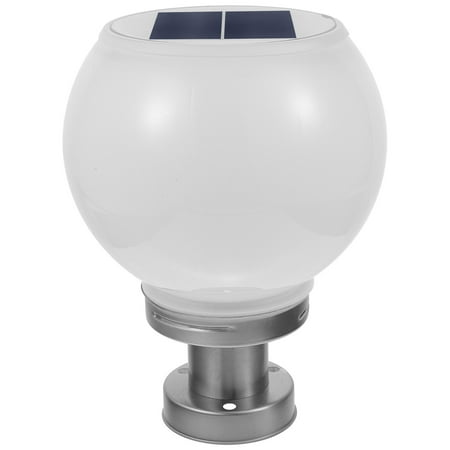 

LED 200MM Solar Wall Pillar Lamp Outdoor Round Ball Round Light(White)