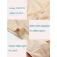 thumbnail image 5 of Buankoxy Women's Plus Size Cotton Panties Soft Stretch Briefs Underwear Assorted 6 Pack(Size 9), 5 of 9
