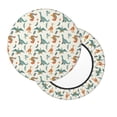 thumbnail image 7 of Cauagu Summer Dinosaur Print Round Stool Covers,Seat Cushion for Round Bar Stool Chair Seat Cover for Bar Round Chair Fits for 12/13/14in Bar Stool Cushion, 7 of 7