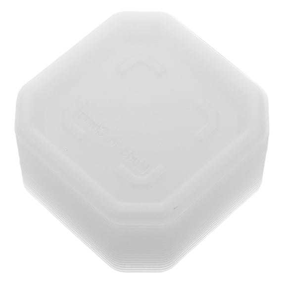 OUNONA 20PCS Square Plant Saucers for Pot Indoors Outdoors Plant Trays for Pots Planter Saucer Plastic Plants Drip Tray Planter Water Tray