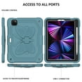 thumbnail image 6 of JTCASES for iPad Pro 11 2022/2021/2020/2018, iPad Air 5th/4th Generation Case, Crossbody Lanyard Pencil Holder Butterfly Wings Kickstand PC Silicone Kids-friendly Sockproof Back Shell,Darkgreen, 6 of 9