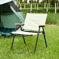 thumbnail image 2 of Tookss Portable Folding Camping Chair, Directors' Chair With Compact Size, 280lbs Load-bearing Capacity Lawn Chair For Camping, Lawn, Sports, Fishing, 2 of 9