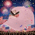 thumbnail image 2 of Eagle & Liberty – United States 250th Anniversary Hat, Adjustable Cotton Printed Patriotic Baseball Cap for Men Women (1pcs), 2 of 8