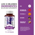 thumbnail image 4 of Suplemento Keto 60 Cápsulas con BHB Cetonas de Frambuesa Vitamina C Jengibre Vinagre de Manzana LIFEED5 KTO, 4 of 7