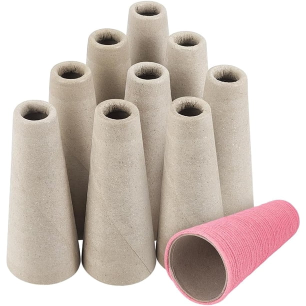 10 tubos para bobinadora de lana, organizador de hilo, bobinadora de bobina, papel de almacenamiento para hilo de bordar, soporte para bobina de hilo.