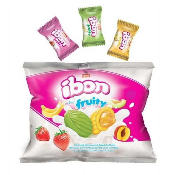 Ibon Milk Fruit Candy 300 Gr. (1 Package)
