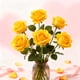 thumbnail image 4 of Plantas Artificiales De Plástico Paquete De 5 Ramos De Flores Artificiales Para Bodas En Casa, Flores Decorativas Multiusos De Plástico En Amarillo, 48cm Rkxzt, 4 of 9