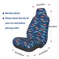 thumbnail image 3 of Daiia Colorful Fish 3 Printed Car Seat Cover - Waterproof & Sweatproof - Universal Fit, Machine Washable, Non-Slip - Seat Protector for Car, Truck, SUV, Van (1 Pack), 3 of 5