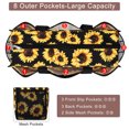 thumbnail image 5 of HAWEE Multipurpose Tote Bag with Zipper and 15 Pockets for Travel/ Work/Nurse Sunflower Print Weekender Duffle Bag Overnight Luggage organizer, 5 of 7