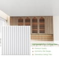 thumbnail image 5 of LooYee 6 PCS 24"x24" Slat White Ceiling Tiles, PVC Waterproof Fluted 2ft x 2ft Drop Ceiling Panels, Ideal for Bathroom Living Room Bedroom Office Commercial Spaces, Cover 24 Sq.Ft, 5 of 7
