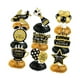 thumbnail image 4 of 9 decoraciones para fiesta de jubilación, centro de mesa de jubilación con diseño de panal negro y dorado para despedidas familiares., 4 of 8