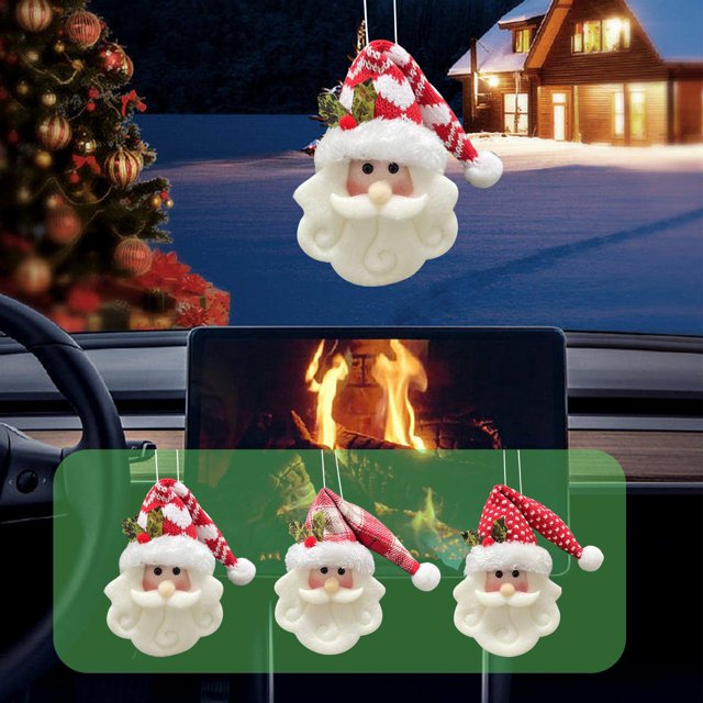 Artículos En Liquidación de Decoración Navideña Xihbxyly de Tela Tejida con Forma de Muñeca de Anciano, Colgante para Espejo Retrovisor de coche