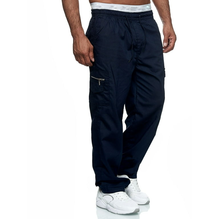 Cargo Pants For Men Cargo Pant Solid Navy M - Walmart.com