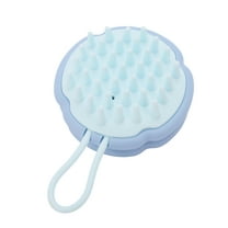Unique Bargains 1 Pc Hangable Massage Hair Brush for Head Massage 4.33"x2.76"x1.38" Blue