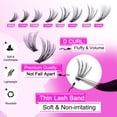 thumbnail image 4 of Kit de extensión de pestañas Yawamica, 320 unidades, Lash Clusters D Curl, 4 of 7