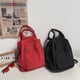 thumbnail image 4 of Mochila de nailon vintage de color para mujer, sencilla, de gran capacidad, para estudiantes de secundaria, mochila para estudiantes universitarios, 4 of 6