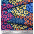 thumbnail image 3 of Soimoi Georgette Viscose Fabric Artistic Flower Print Sewing Fabric Yard 42 Inch Wide, 3 of 3