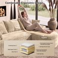 thumbnail image 4 of Wiilayok Modular Cloud Sectional Couch, L Shaped Sectional Sofa with Ottoam,Upholstered Deep Seat Sofa for Living Room Bedroom, 4 of 10