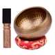 thumbnail image 1 of Juego de cuenco tibetano con diseño escamado - Incluye tazón de 10.5cm, mazo de madera y cojín rojo para meditación y relajación, 1 of 6
