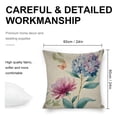 thumbnail image 2 of flower butterfly watercolor Linen toss pillowcase decoration pillowcase gifting preferred 24x24 inch cushion cover 4 sets sofa pillowcase sofa bedroom living room car, 2 of 8