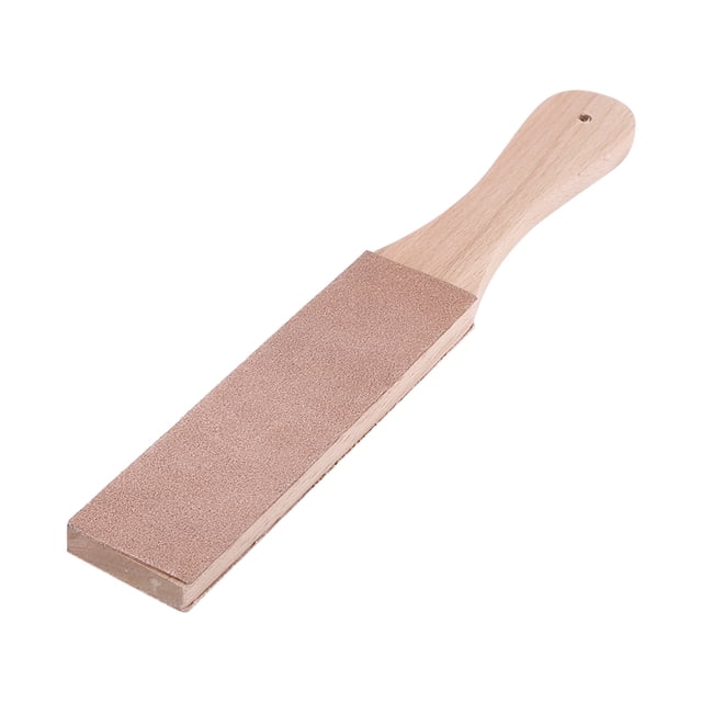 Afilador de cuero con mango de madera Jadeshay 27,7 cm x 4,3 cm x 1,2 cm