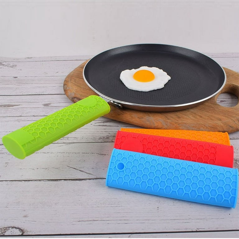 Pan handle cover silicone pot grip saucepan holder home kitchen sleeve slip case  cover