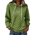 thumbnail image 1 of Camisetas de Verano Largas para Mujeres con Capucha de Manga Larga Impresa con Bolsillos para Uso Casual, Día de San Patricio, Primavera Y Verano, 1 of 7