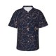 thumbnail image 1 of Fotbe Copper-Gold Gloss Outline Flower Camisa Hawaiana para Hombre Unisex – Camisa Casual de Verano con Botones de Manga Corta de Algodón y Lino,3X-Large, 1 of 7