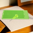 thumbnail image 4 of Nestingho 1Jgo Pizarra De Escritura Braille Plástica Verde Para Usuarios Con Discapacidad Visual, 4 of 8