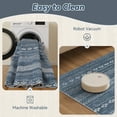 thumbnail image 5 of VUNATE 9'x12' Area Rugs for Living Room Washable Rugs Boho Moroccan Area Rug Soft Neutral Geometric Bohemian Carpet Distressed Indoor Rug for Bedroom Dining Room Office Foldable Nonslip Rug Navy, 5 of 7