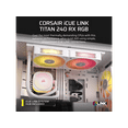 thumbnail image 2 of CORSAIR iCUE LINK TITAN 240 RX RGB Liquid CPU Cooler - White - RX120 RGB Fans - Fits Intel LGA 1851/1700, AMD AM5/AM4 - iCUE LINK System Hub Included, 2 of 9