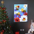 thumbnail image 3 of Pintura De Diamante 5D DIY Taladro Redondo Completo Pequeña Abeja Obtiene Miel Kit Decoración 30x40cm, 3 of 9