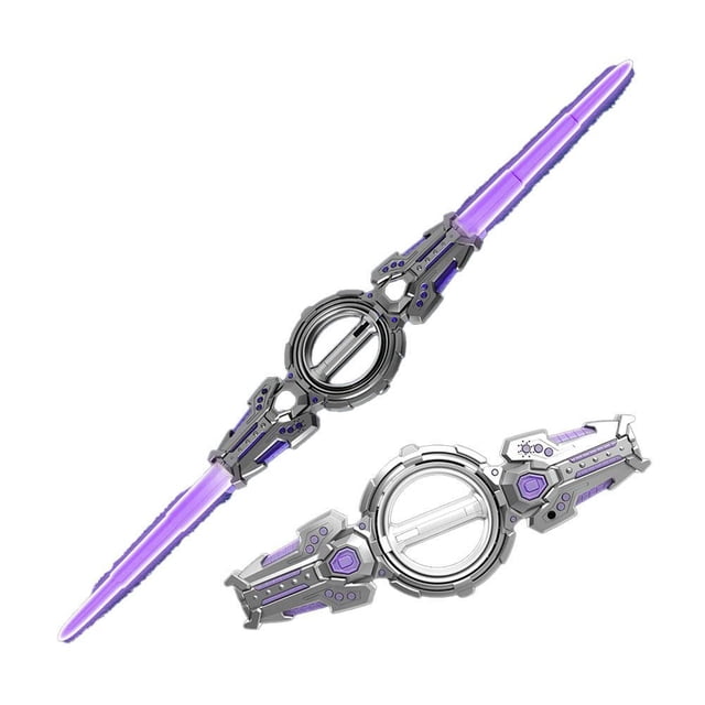 Sparkblade Expandable Light Up Sword with FX Sound & Motion Sensor, 7 Color Changing LED Saber Toy, Auto-Eject Sheath for Kids Cosplay, Halloween, Display