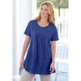 thumbnail image 6 of Woman Within Plus Size Embroidered Eyelet Pintucked Tunic, 6 of 6