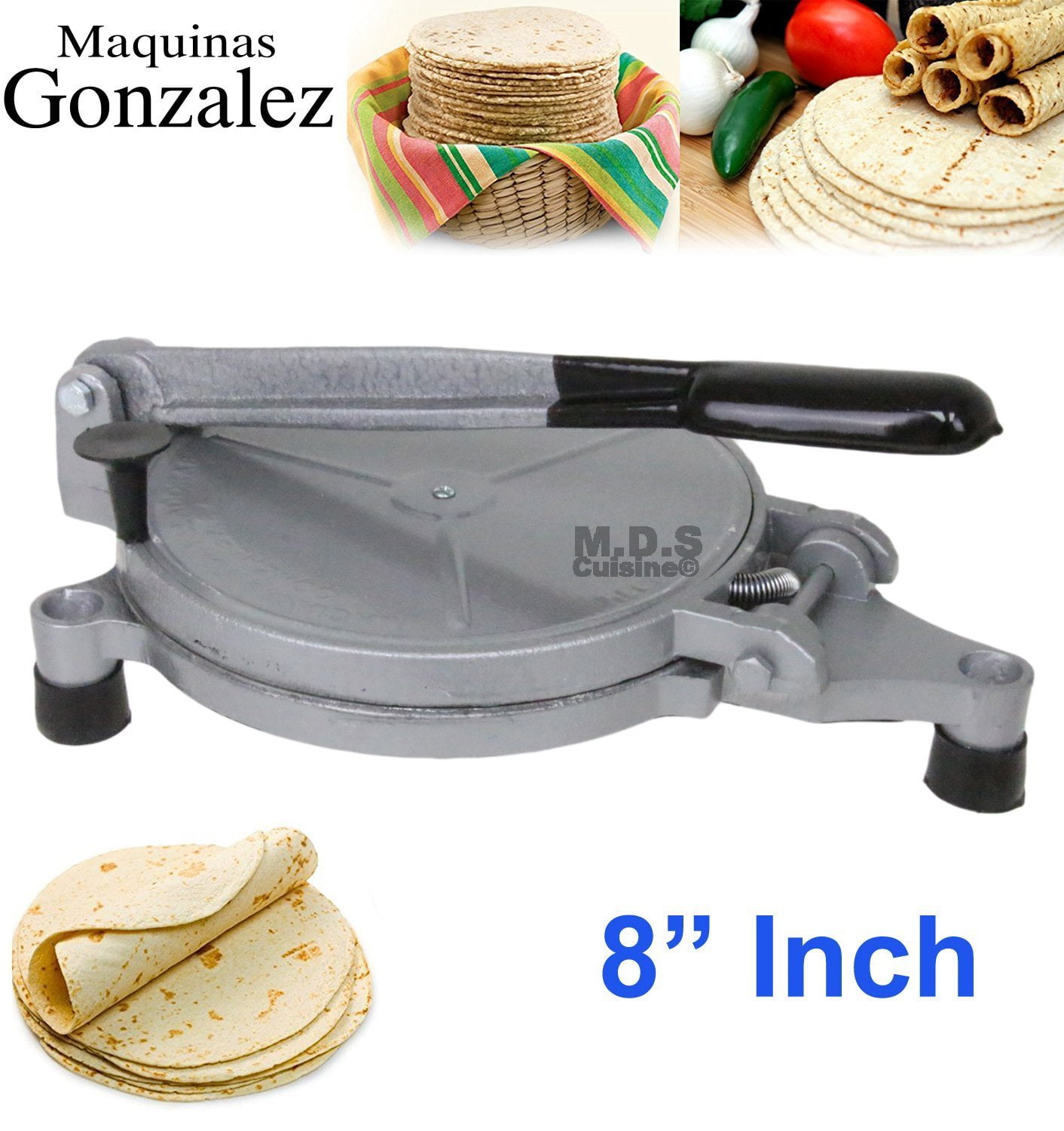 Taco Tuesday TTEQM8RD Deluxe 10-Inch 6-Wedge Electric Quesadilla 