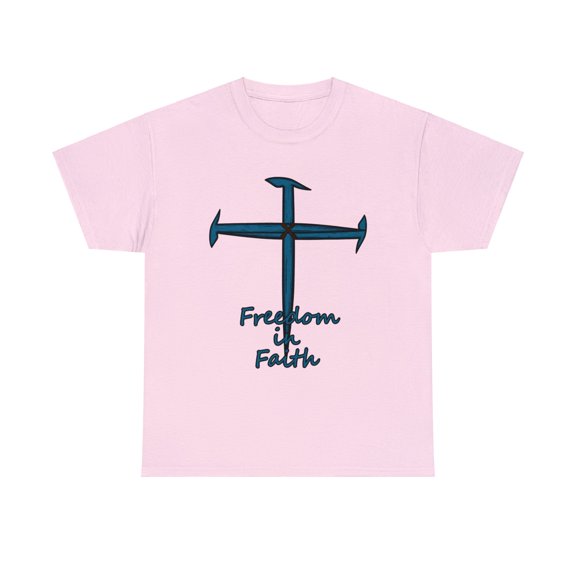 Freedom in Faith, Custom Hand Drawn Christian Art, Jesus Lives Loves You.