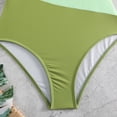 thumbnail image 6 of Uaswgudfs Womens One-Shoulder Swimsuit with Diagonal Strap & Color-Blocked Design - Quick-Dry Swimwear for Active Beach/Pool Days Green 2XL, 6 of 7