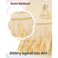 thumbnail image 4 of Disney Toddler Girls Princess Long Sleeve Ballerina Tutu Dress (Yellow, 5), 4 of 7