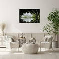 thumbnail image 2 of Canvas Prints Zen Wall Art Lotus Flower Prints Pictures for Bathroom Decor Spiritual Meditation Poster Artwork for Spa Decor Framed Read to Hang(12x16inch), 2 of 6