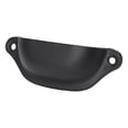 thumbnail image 3 of Tirador para muebles Nikou antiguo de concha semicircular negro, 3 of 9