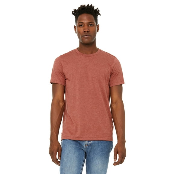 The Unisex Sueded T-Shirt - DARK GRY HEATHER - M