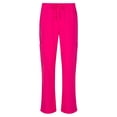 thumbnail image 4 of Active Uniforms Women's PETITE Scrub Set Breathable Cool Stretch Fabric Scrub Top and cargo Pant Set (Hot Pink, Medium-Petite), 4 of 6