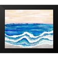 thumbnail image 2 of Pattinian, Merri 14x12 Black Modern Framed Museum Art Print Titled - Rolling Waves II, 2 of 5