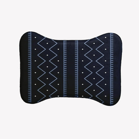 Simply Daisy Mudcloth Bone Shape Pet Feeding Mat for Dogs