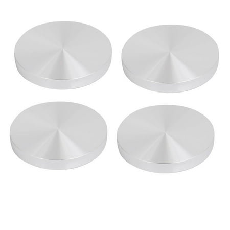 

Unique Bargains 4pcs 75mm Dia 10mm Thickness M8 Thread Hollow Aluminum Disc Polished Finish