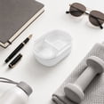 thumbnail image 4 of Hvmvliv Layer Partitioned Bento Box,Leak-Proof Sealed Lunch Box with Transparent Lid,Portable for Office,Microwave Safe (Up to 100°C) White-S, 4 of 5