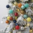 thumbnail image 2 of Adorno navideño para árbol de Navidad Gardenne, juego de 12 bolas navideñas colgantes, acabado fino, detalles delicados, juego de adornos brillantes., 2 of 8