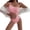 Pink, variant on Womens Asymmetric Cut Out Wrinkled Swimsuit Swimwear Female One Shoulder Bodysuit